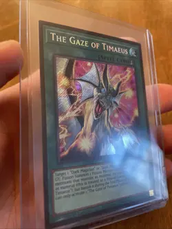 Yu-Gi-Oh The Gaze of Timaeus Secret Rare 1st Edition Near Mint MZMU - Image 2