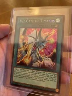 Yu-Gi-Oh The Gaze of Timaeus Secret Rare 1st Edition Near Mint MZMU - Image 3