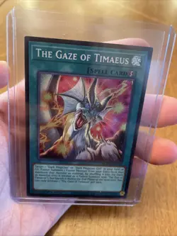 Yu-Gi-Oh The Gaze of Timaeus Secret Rare 1st Edition Near Mint MZMU - Image 4