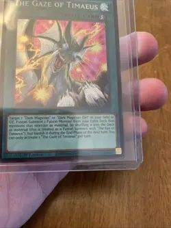 Yu-Gi-Oh The Gaze of Timaeus Secret Rare 1st Edition Near Mint MZMU - Image 5