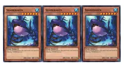 Yugioh- 3X Sharkraken - Common - Unlimited - LTGY-EN007 - Light Play - Image 1