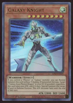Yu-Gi-Oh! Galaxy Knight #LDS2-EN049 1st Edition Ultra Rare - Image 1