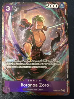 Roronoa Zoro - OP09-076 Alt Art One Piece Premium Booster -The Best- Vol. 2 Foil - Image 1