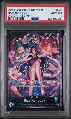 2024 ONE PIECE OP07-500 YEARS IN THE FUTURE ALTERNATE ART BOA HANCOCK PSA 10 - Image 1