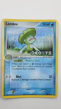 Lombre - 34/107 - Pokemon Ex Deoxys Reverse Holo Card TCG - Image 1
