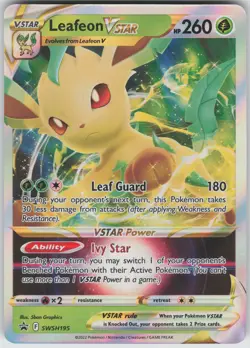 Leafeon VSTAR - Promo SWSH: Sword & Shield Promo Cards SWSH195 NM - Image 1