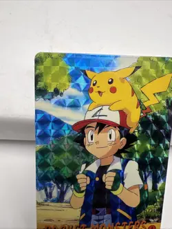 Vintage Japanese Pokemon Pocket Monsters Prism Card -Ash & Pikachu -Team R T4460 - Image 2