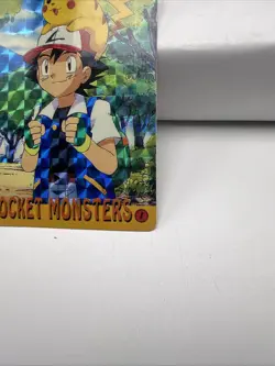 Vintage Japanese Pokemon Pocket Monsters Prism Card -Ash & Pikachu -Team R T4460 - Image 4
