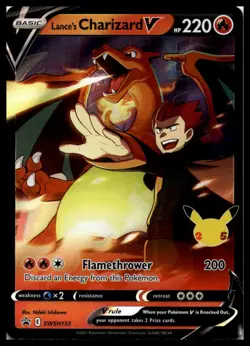 Lance's Charizard V SWSH133 SWSH: Sword & Shield Promo Cards Pokemon Card | NM - Image 1