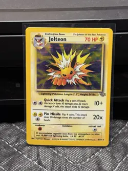Pokemon Jolteon 04/64 Jungle Holo Rare Stage 1 Lightning 70HP Unlimited Card - Image 1