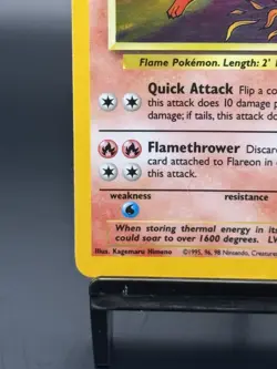 Pokemon Flareon Jungle Holo Card 3/64 Unlimited Rare, LP Condition - Image 5