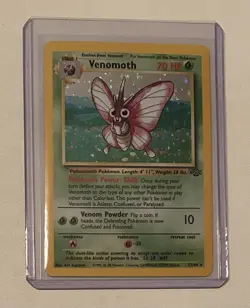 Pokemon TCG Venomoth #13/64 Holo Jungle Card 1999 Vintage - Image 1