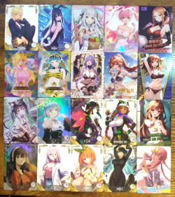 Beautiful 20 Goddess Story Card Lot - Anime Girls Waifu Erina Emilia Rem - Image 1