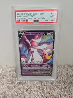 PSA 9 Dark Sylveon V SWSH BSP #134 Celebrations Collection Promo Cards Holo - Image 1