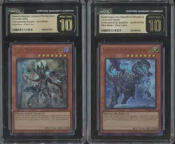 Lot of (2) Yu-Gi-Oh! UR Prize Card Gatebridgeo & Masterful Magician CGC 10 - Image 1