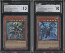 Lot of (2) Yu-Gi-Oh! UR Prize Card Gatebridgeo & Masterful Magician CGC 10 - Image 1