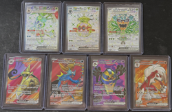 Pokemon TCG Full Art Ex Card Lot Scarlet and Violet Era 7 Cards - Image 1
