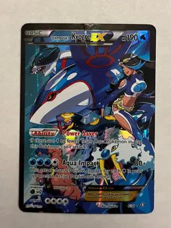 Team Aqua's Kyogre EX Double Crisis 6/34 Ultra Rare Pokemon Card - MP - Image 1