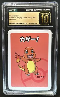 2019 Pokemon Playing Cards Japanese Old Maid Charmander NNO CGC 10 PRISTINE - Image 1
