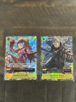 Monkey.D.Luffy and Roronoa Zoa OP07, Illustration Box Vol. 3 One Piece Cards - Image 1