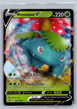 Pokemon TCG - Venusaur V SWSH100 Sword & Shield Ultra Rare Holo Card NM - Image 1