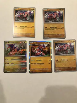 Lot Of 5 Koraidon Pokemon Cards - Image 1