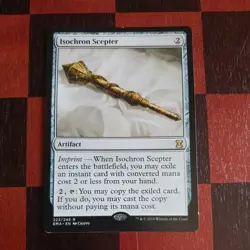 Mtg Isochron Scepter LP Eternal Masters Rare Artifact Card Not Mirrodin OG - Image 1