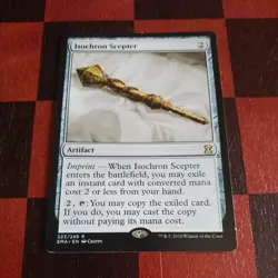 Mtg Isochron Scepter LP Eternal Masters Rare Artifact Card Not Mirrodin OG - Image 2