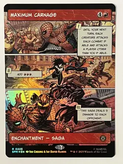 Maximum Carnage (Borderless) Marvel's Spider-Man Foil MTG NM - Image 1