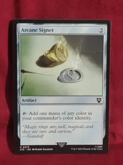 Arcane Signet 0273 Non Foil Common LOTR Commander MTG Near Mint - Image 1