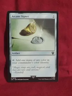 Arcane Signet 0273 Non Foil Common LOTR Commander MTG Near Mint - Image 3