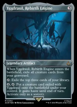 Near Mint x 1 Yggdrasil, Rebirth Engine - Foil Etched Assassin's Creed Variants - Image 1