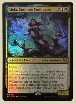 Alela, Cunning Conqueror Foil - Mythic - Commander: Wilds of Eldraine MTG - Image 1