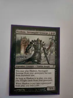 Haakon, Stromgald Scourge, *ACTUAL PHOTO* ColdSnap, NM Near Mint MTG Magic - Image 1