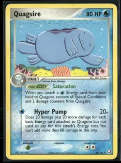 Pokemon - Quagsire 26/109 Regular Rare Team Rocket Returns MP - Image 1
