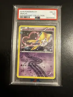 Pokemon Jirachi RC13 Generations Radiant Collection Uncommon Holo PSA 7 2016 - Image 1