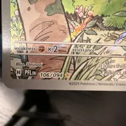 Pokemon TCG Meowth 106/094 Me02: Phantasmal Flames Holo Illustration Rare - Image 5