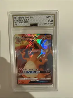 Pokemon TCG Charizard GX Hidden Fates Holo Full Art Ultra Rare - Image 2