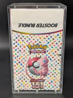 Pokemon 151 SV3.5 Booster Bundle Display Factory Sealed Case W/Acrylic Case - Image 1