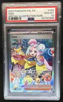2023 Pokemon SV Paldea Evolved Iono #269/193 PSA 10 - Image 1