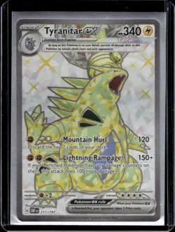 2023 Pokemon SV Obsidian Flames - OBF EN Tyranitar ex #211/197 - Image 1