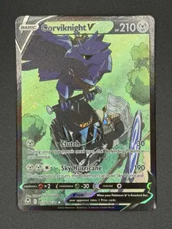 Pokemon Silver Tempest Trainer Gallery - Corviknight V Ultra Rare TG18/TG30 - Image 1