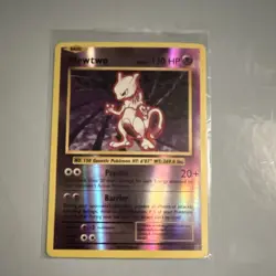 Pokemon Mewtwo Basic Holo Psychic 130 HP 51/108 XY Evolutions 2016 - Image 1