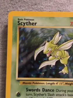 Pokemon Scyther Holo Rare Card 10/64 Jungle Set - Image 2