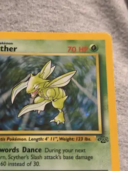 Pokemon Scyther Holo Rare Card 10/64 Jungle Set - Image 5