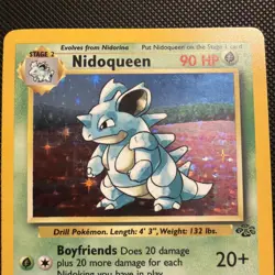 Nidoqueen 7/64 Holo Rare Pokemon 1999 Jungle - MP - Image 3