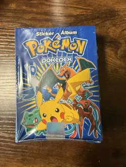 2025 BOX POKEMON POKEDEX Pokepoket Stickers - 25 Sealed Packs Peru Mew Zard New - Image 1