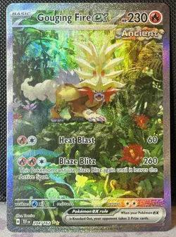 Gouging Fire ex 204/162 Special Illustration Rare Temporal Forces Pokemon TCG NM - Image 1