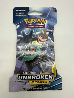 Pokemon TCG Sun & Moon Unbroken Bonds Sleeved Booster Pack Sealed - Image 1