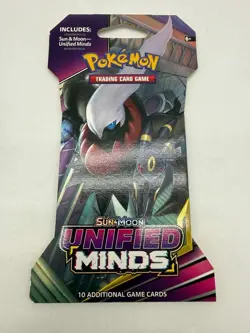 Pokemon TCG Sun & Moon Unified Minds Sleeved Booster Pack Sealed - Image 1